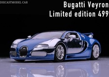 BUGATTI Veyron  - Chrome Blue - MORTAL 1:64