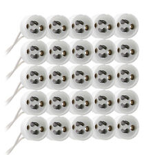 GU10 Fassung Lampenfassung Keramik Sockel Halogen LED Kabel Gewebe Ummantelt