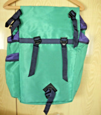 leichte Fahrradtasche, Gepäckträgertasche, Doppeltasche mit Außentaschen in grün