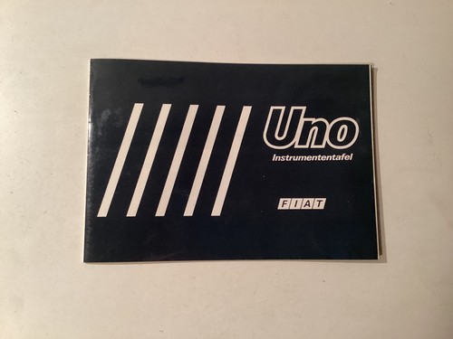 Fiat uno bedienungsanleitung - uno,