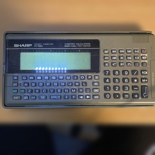 Sharp g820 pocket computer - pc-g820,