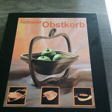 WENKO Bambus Obst Korb faltbar Unter Setzer Schneide Brett Aufbewahrung Küchen