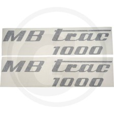 Aufklebersatz MB Trac 1000 schwarz links und rechts für Unimog Trac 900
