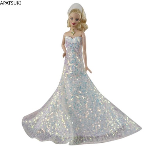Weißes pailletten mode - weißes, kleid