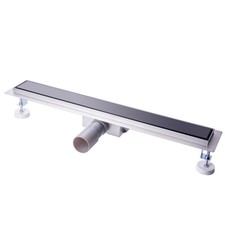 Edelstahl Duschrinne  Schwarz