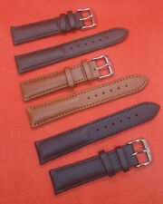 Lederband für Mühle Glashütte - 20 mm - schwarz / braun / dunkelbraun - NEU 