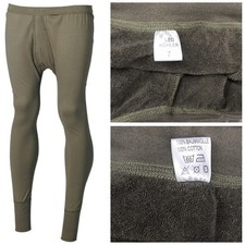 Leo Köhler Bundeswehr Unterhose lang Oliv Winterausführung Plüsch BW Unterwäsche