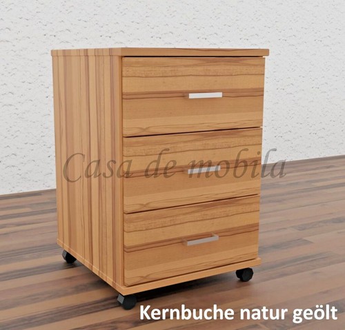 Massivholz rollcontainer mit - massivholz,