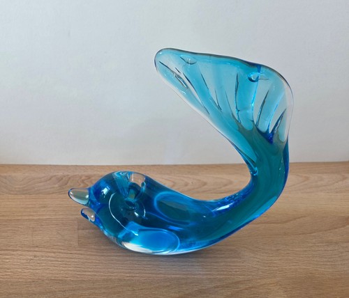 Delphin aus glas blau - aus,