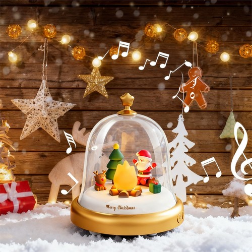 Led spieluhr schneekugel - led,