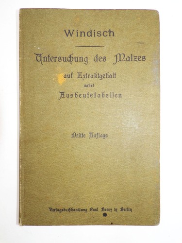 Untersuchung des malzes - des, auf