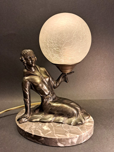 Art déco figurenlampe - -, aus