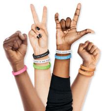 Helping Band Silikonarmband -