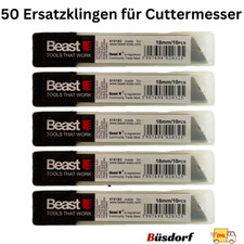 50 Stk  Abbrechklingen  Ersatzklinge für Cuttermesser 18mm Teppichmesser