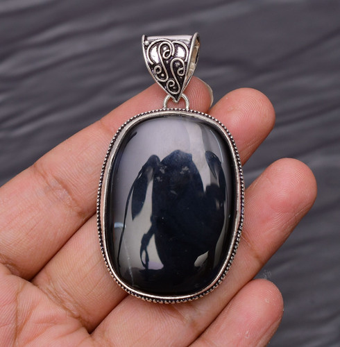 Schwarzer onyx edelstein 925 - onyx,