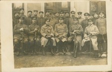 Soldaten-Portrait Infanterie Sachsen, Foto-Feldpostkarte, Wurzen 1917