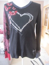 Desigual Pullover Größe XL schwarz/rot