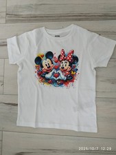 Mickey Minnie Mouse T-Shirt Gr 128 mit großer Applikation v. Sinsay