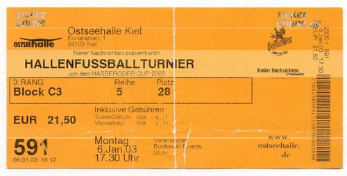 Ticket kiel 01 2003 - kiel, 06.01.2003