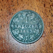*1863* 1 KREUZER, silber