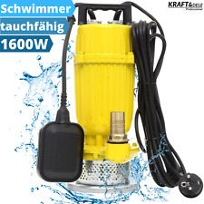 B-WARE Schmutzwasserpumpe Tauchpumpe Schwimmer Gartenpumpe Fäkalienpumpe 1600W