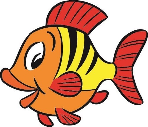 Aufkleber kleiner fisch - kleiner,