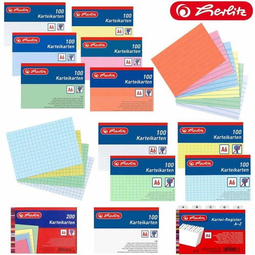 Herlitz karteikarte register - herlitz, karteikarte/register