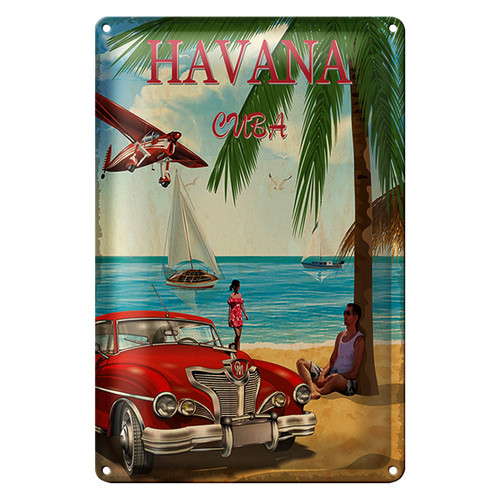 Blechschild havana 40x30cm - blechschild,
