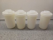 4 x Vintage Tupperware weiß