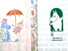 Japan Sunstar Schreibwaren Mumin 80th anniversary two 5-pocket index clear files