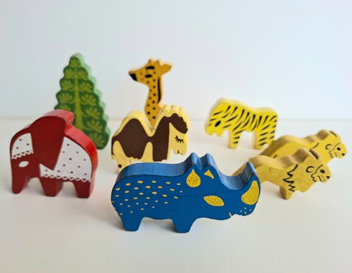 Holzspielzeug tierfiguren set - tierfiguren,