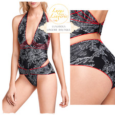 70TH ANNIVERSARY SWIM BODY by Wolford XS S black ruby Badeanzug Verführerisch