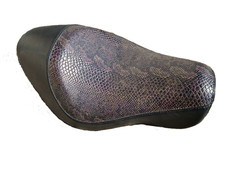 Chopper - Harley Davidson Sportster Solo Sitz in Schlangenleder Optik