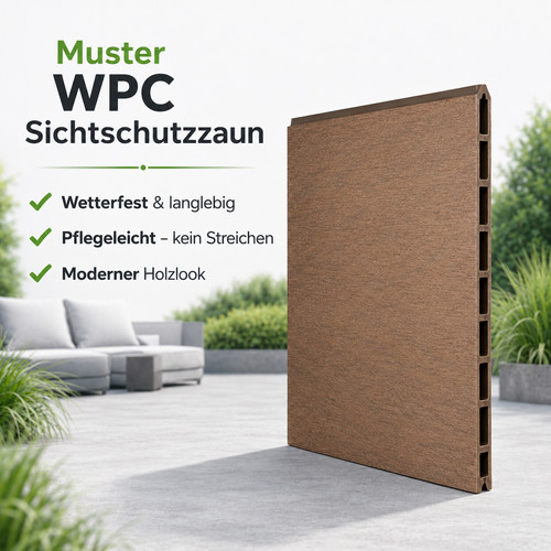 Muster wpc sichtschutzzaun - wpc,