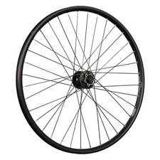 Laufrad 26 Zoll Vorderrad Fahrrad Hohlkammer geöst Shimano M475 6L Disc schwarz