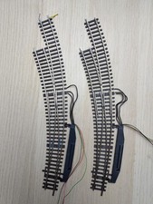 Roco Line o. Bettung 2x Bogenweichen BW 5/6 links  42470 + 2x Antriebe 40295