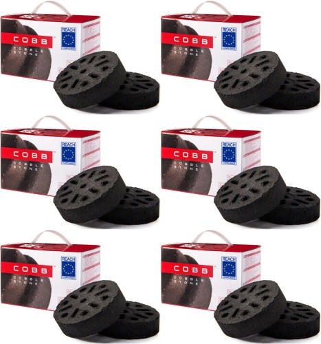 36x cobble stone - stone, grillbriketts