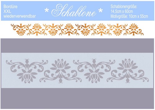Schablone-XXL-Bordüre-Vintage