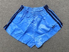 Vintage Adidas Shorts glanz Beckenbauer racer sprinter Hose 80s Nylon D4