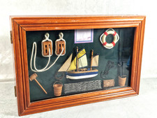 Maritim Holz Segelschiff Glas