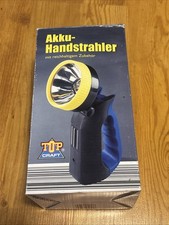 Akku Handstrahler Handlampe mit Zubehör Top Craft