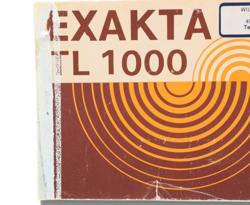 Exakta 1000 anleitung - exakta, tl