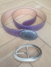 Gurtel Damen - Reptiles House - 85 Cm - 2 X Schnale - Top Condition