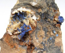 Azurit auf Dolomit Tagebau