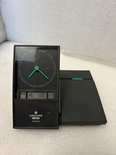 Junghans MEGA alarm 2  Funk, Wecker, Datum,  Tischuhr - 80-er Reisewecker/k3 ✅