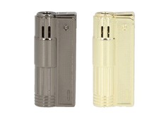 Gasfeuerzeug Eurojet Austria Jet, 2 Motive, Gas Feuerzeug Metall Edel