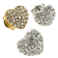 1 Paar Stahl Herz Ohrstecker