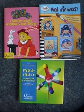 Bastelbücher -3 verschiedene- Alcie im  Wunderland - Windräder - Mal dir was