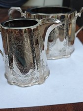 Antikes Walker & Hall Silber- Set, Sheffield Ca 1892-1895