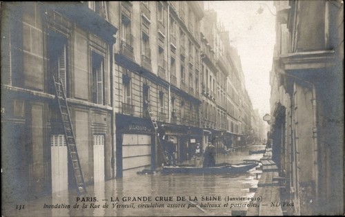 Postkarte paris vii - postkarte, rue